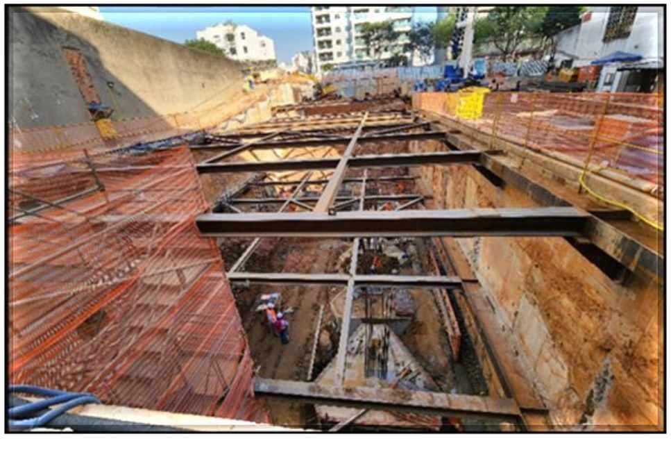 Andamento das obras de expansão da Estação São Joaquim (CMSP)