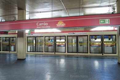 Portas de plataforma da Estação Carrão (Trilhos que Movem SP)