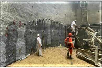 Preparação para escavação do túnel (CMSP)