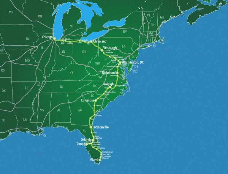 Linha de trem ligará Chicago a Miami, nos EUA, a partir deste mês ...