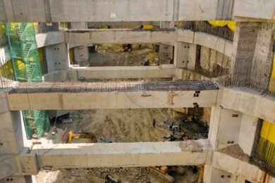 Metrô realiza a primeira concretagem da laje de fundo da Estação Aricanduva neste fim de semana