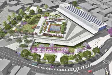 Projeção da estação Ponte Grande, da Linha 2-Verde
