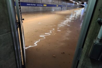 Estação Jardim São Paulo na sexta-feira 23 de janeiro (Reprodução/Redes Sociais)