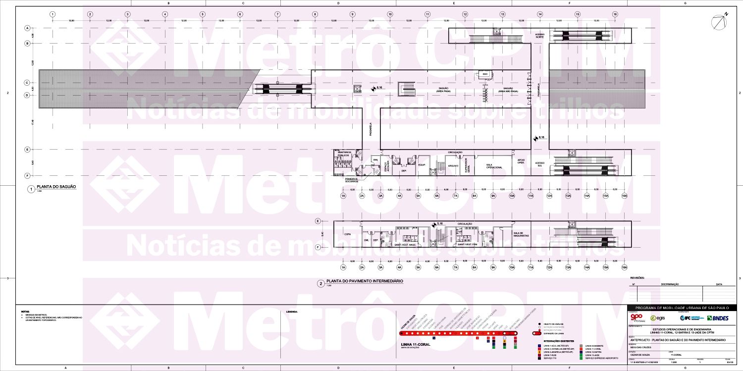 Projeto da Estação Cezar de Souza (SPI)