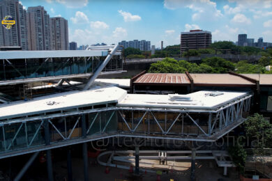 Expansão do mezanino de conexão com a Linha 9