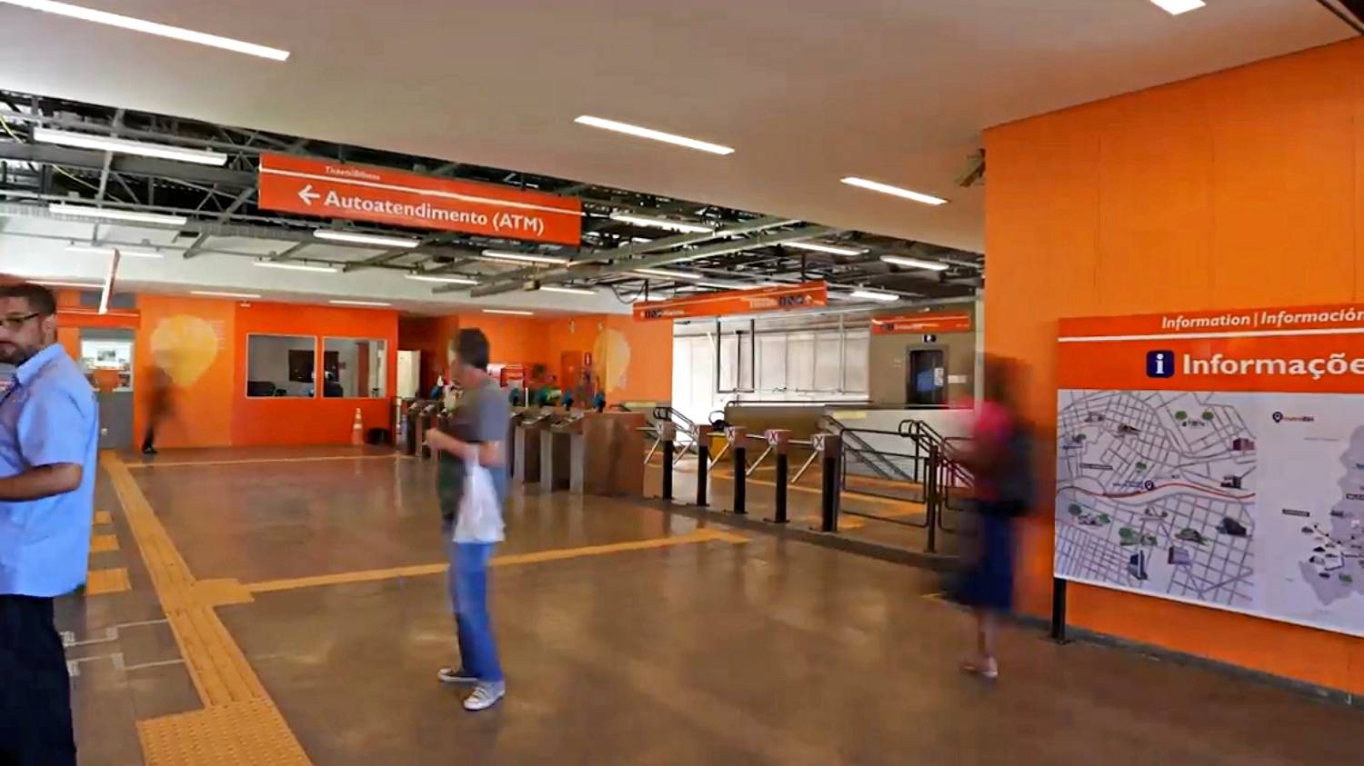 Estações do Metrô BH antes e depois (Metrô BH)