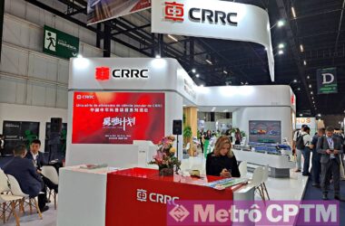 Estande da CRRC na NT Expo (Jean Carlos)