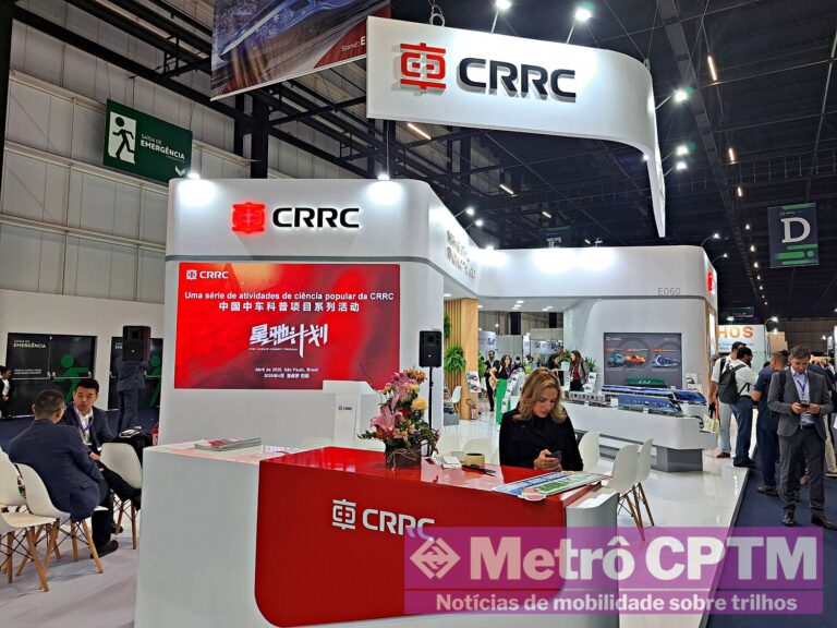 Estande da CRRC na NT Expo (Jean Carlos)