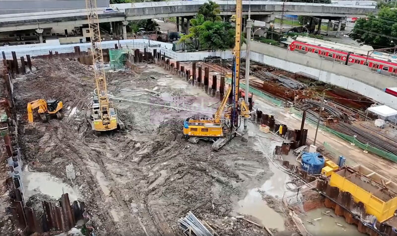 Estação Ipiranga da Linha 15-Prata teve o estaqueamento concluído