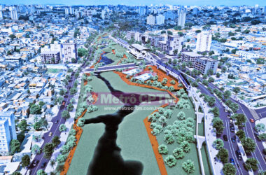 Parque linear que receberá a Linha 17-Ouro no sentido Jabaquara