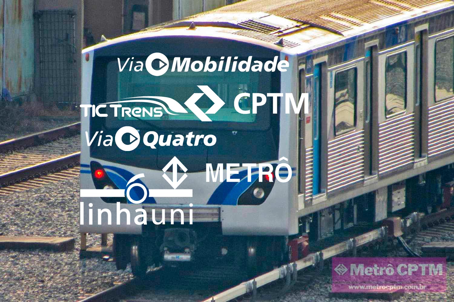 Festival de logos e marcas: rede sobre trilhos é só uma