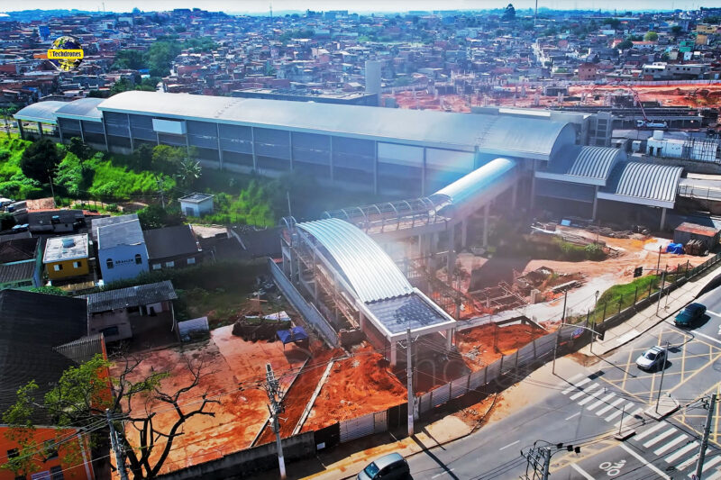 Estação Varginha e o novo acesso em construção