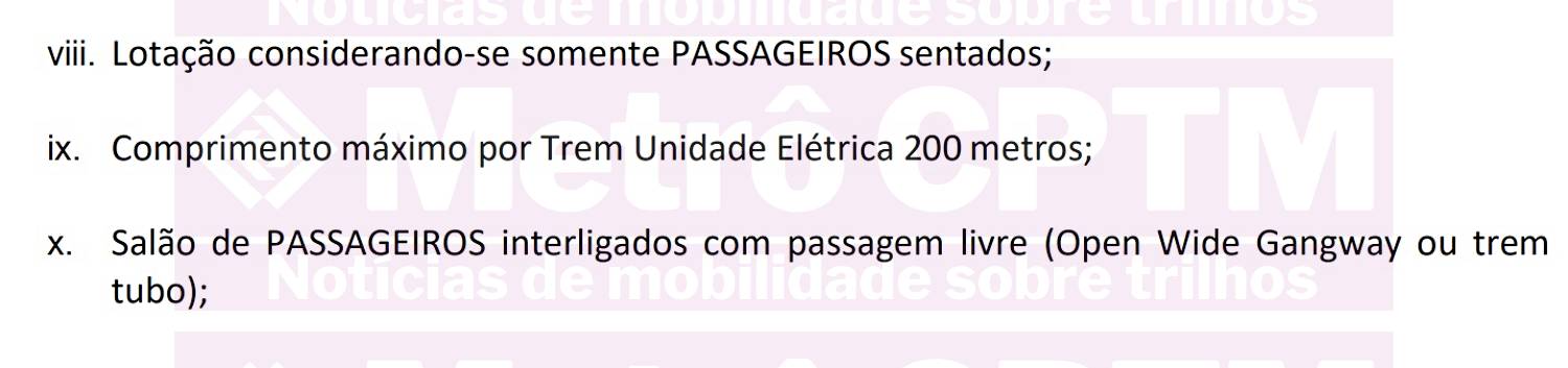Trens do TIC Sorocaba terão no máximo 200 metros (SPI)