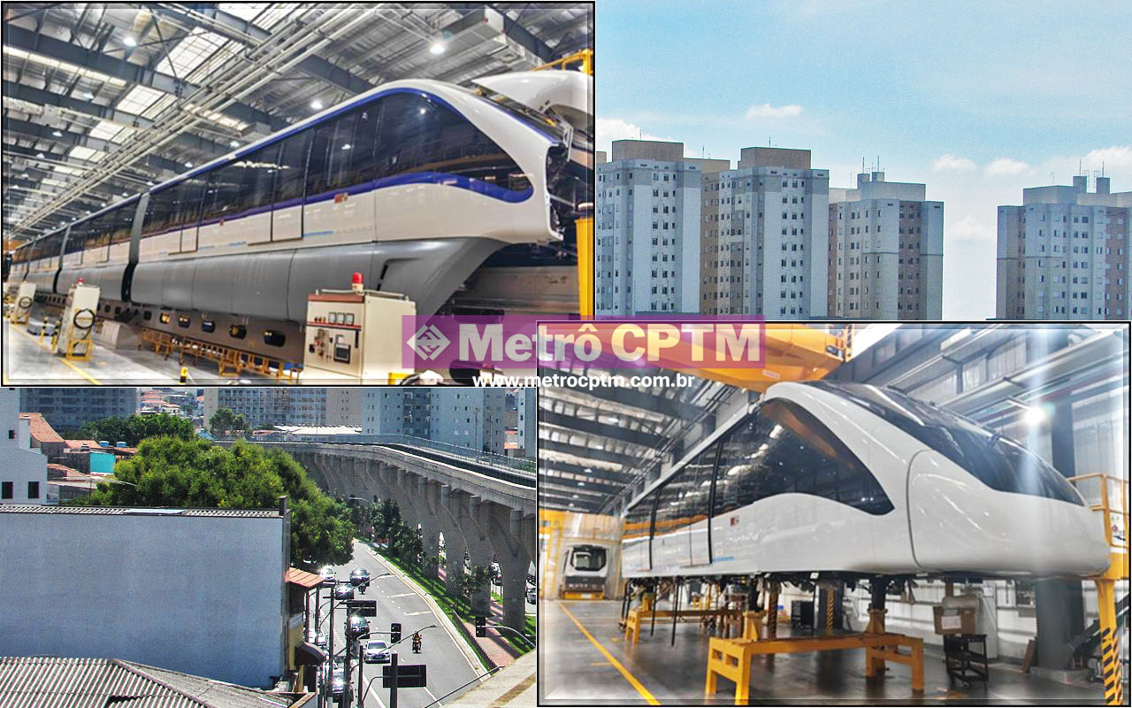Os trens S37 e S39 em montagem na China