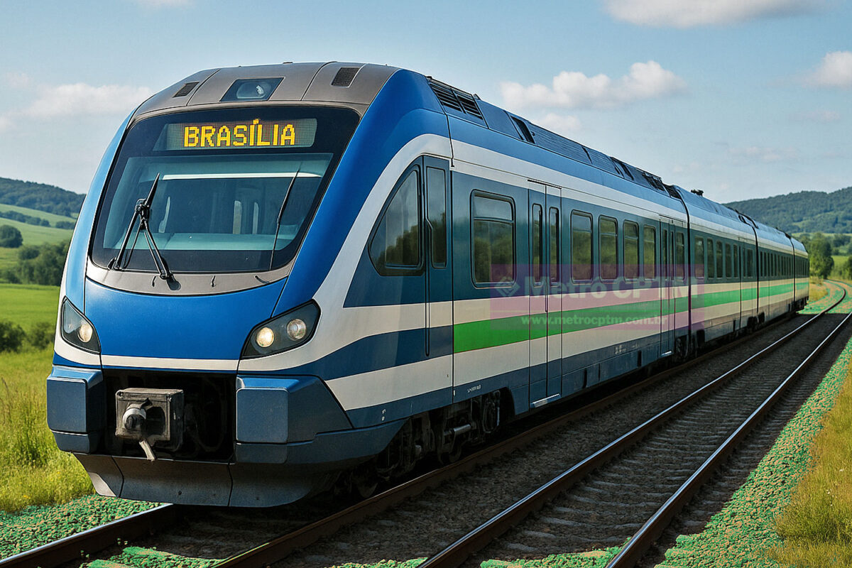 Trem regional entre Luziânia e Brasília deve ser lançado em 2026