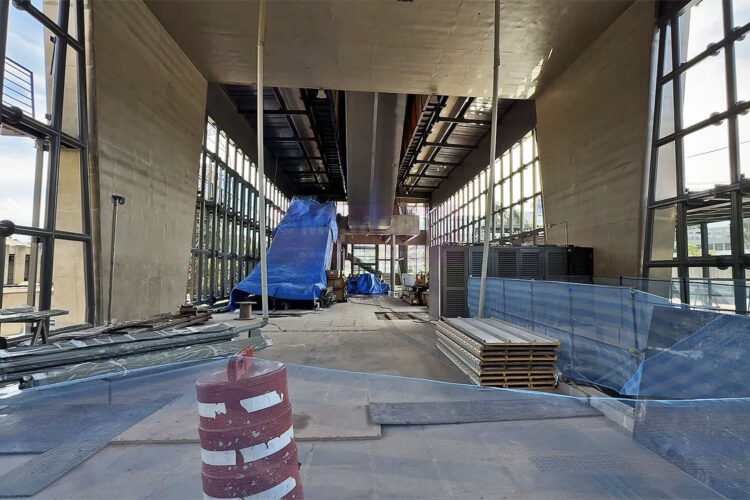 Saguão de entrada da estação Aeroporto Congonhas