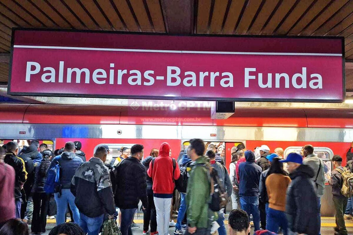 Estação Palmeiras-Barra Funda na estreia da operação da Linha 7 pela TIC Trens
