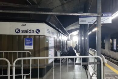 Plataforma da estação São Joaquim
