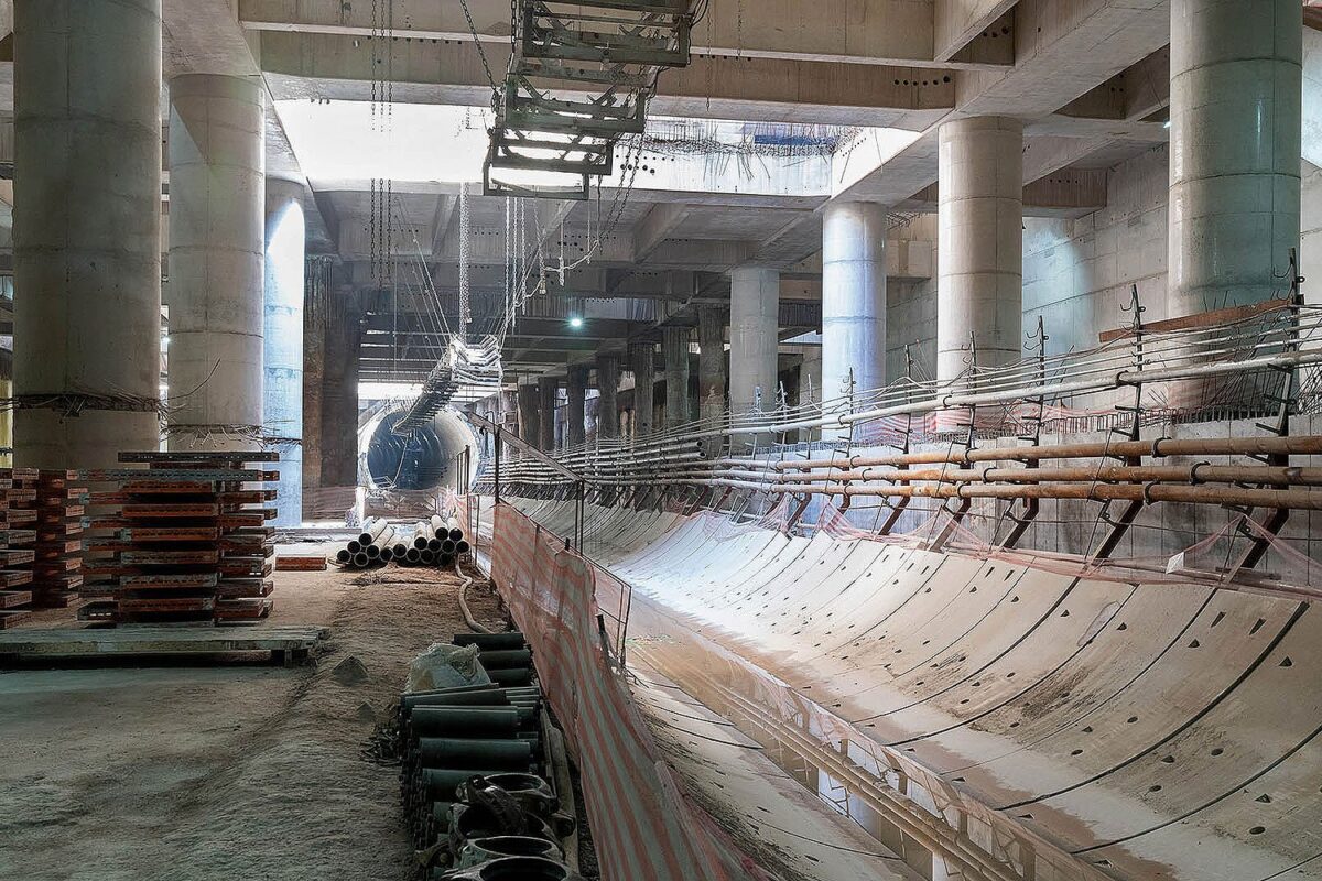 Futuras plataformas da estação Anália Franco da Linha 2-Verde