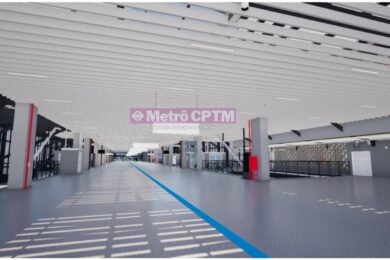 Mezanino da estação Ipiranga