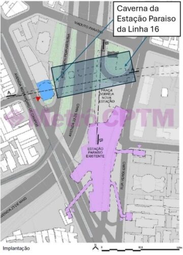 Intervenção na estação Paraíso se mostrou mais cara e complexa, com mais riscos.
