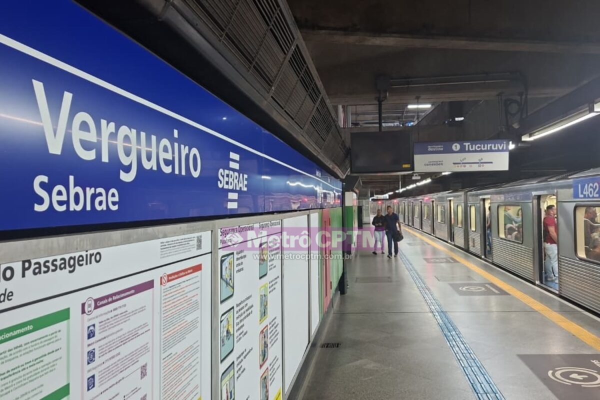 Sebrae começa a ter sua marca exposta na estação Vergueiro