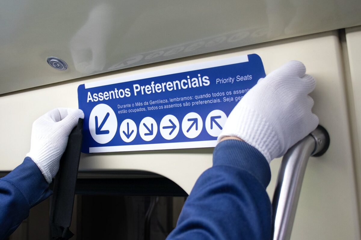 Assentos preferenciais em todos os lugares