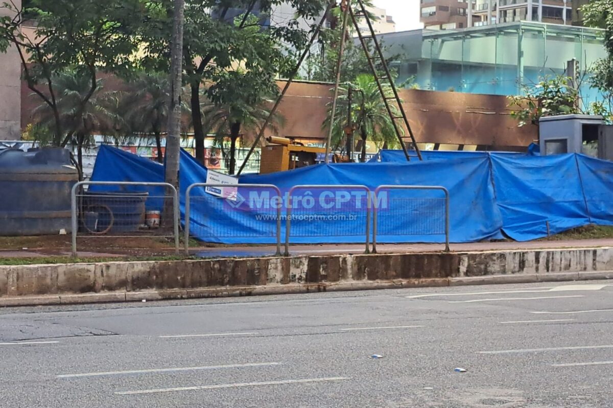 Sondagens no subsolo da Avenida Faria Lima para a Linha 20-Rosa