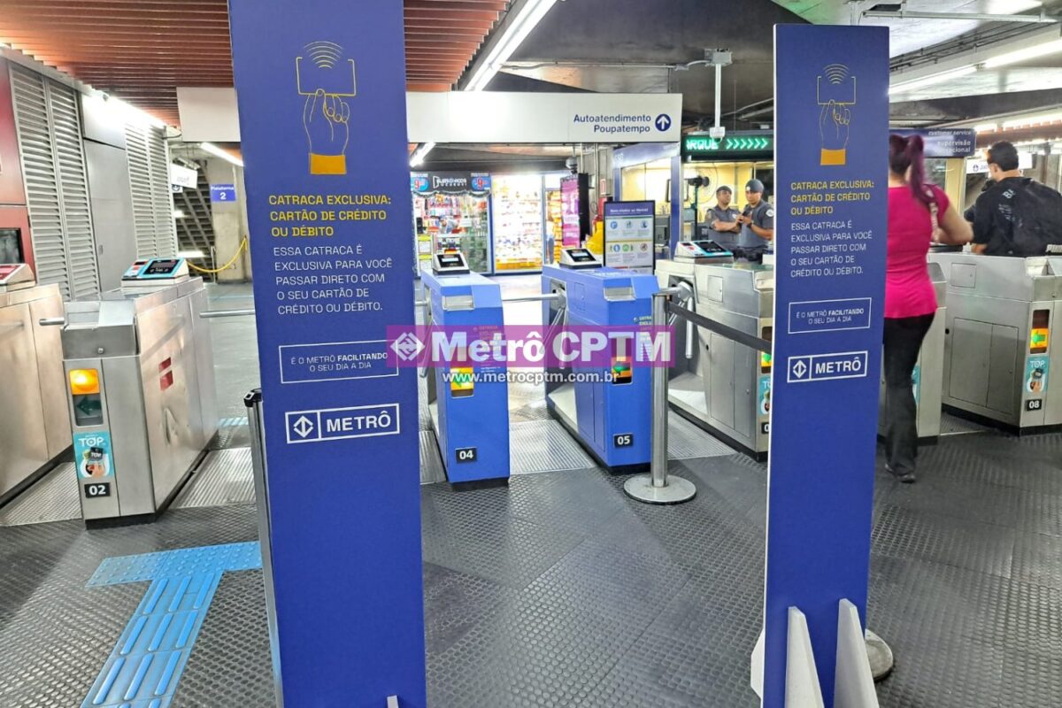 Pagamento por aproximação no Metrô de SP