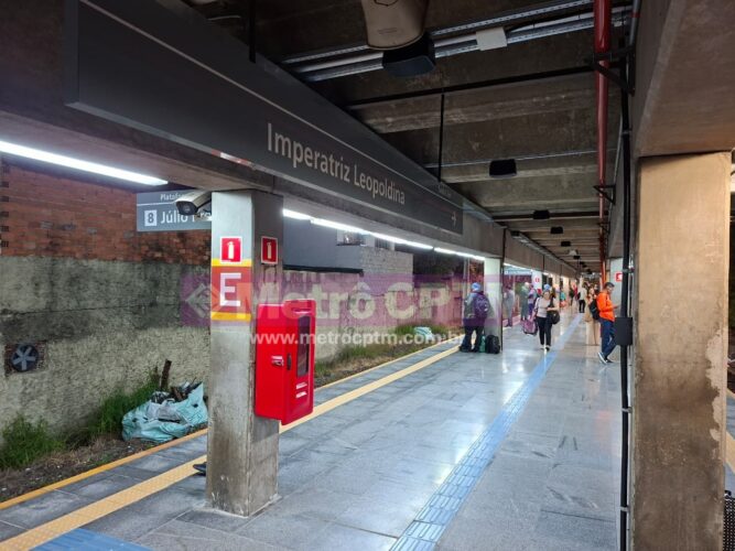 Plataformas com mais extintores, hidrantes e câmeras de monitoramento para maior segurança aos passageiros em Imperatriz Leopoldina.