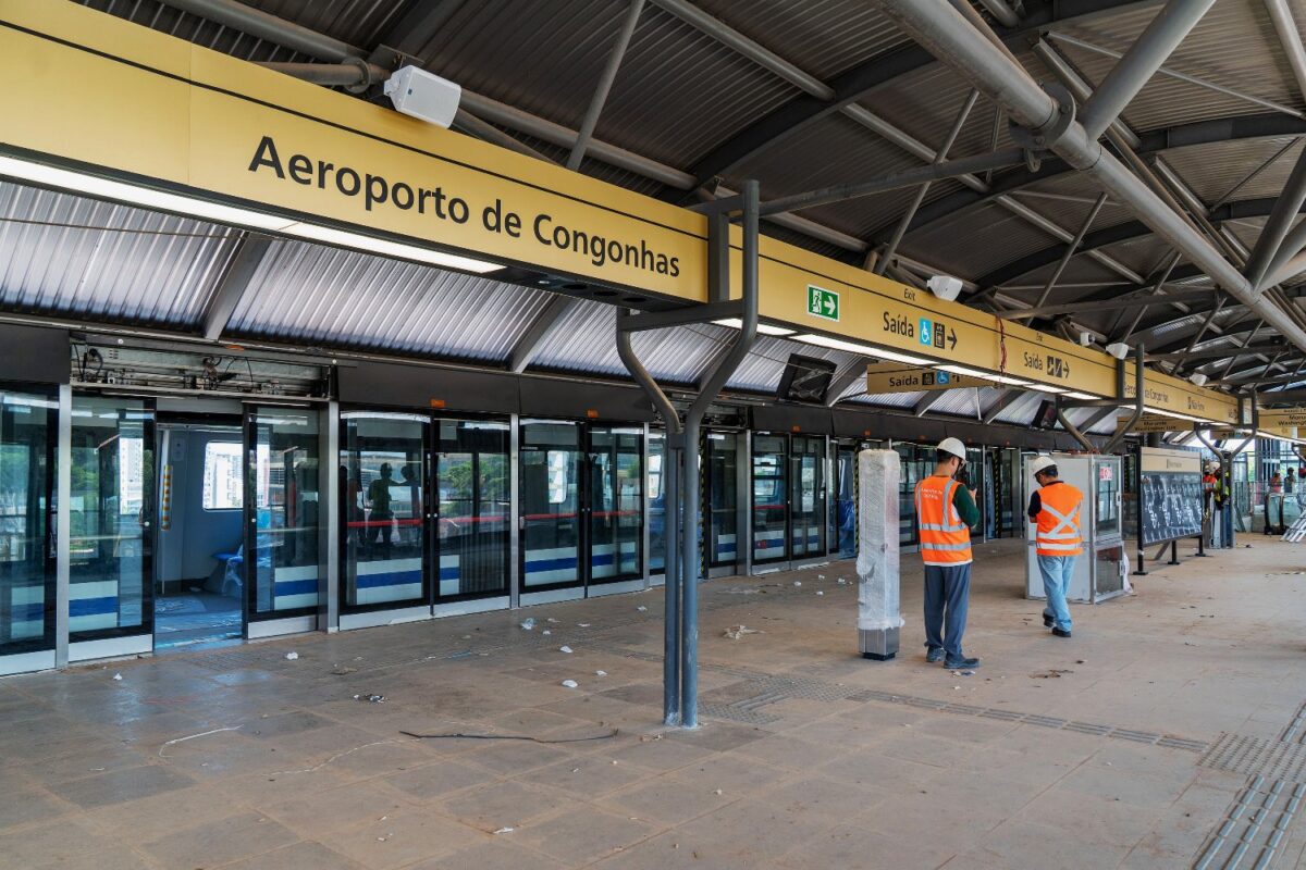 Estação Aeroporto de Congonhas atingiu 98% de execução
