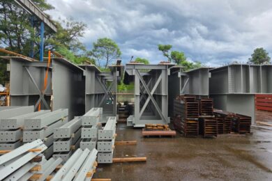 Estruturas do viaduto do VLT de Salvador