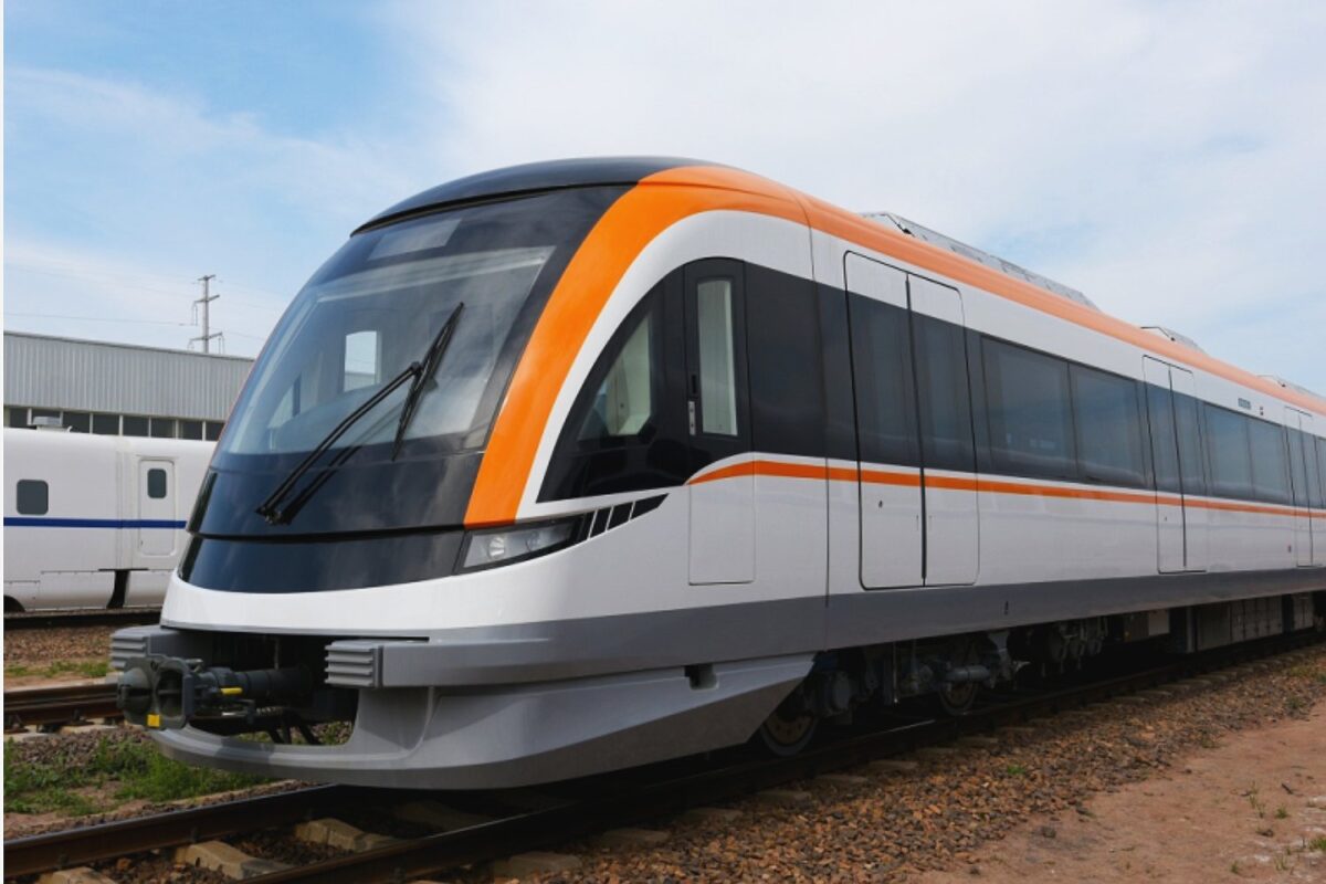 Trem fabricado pela CRRC
