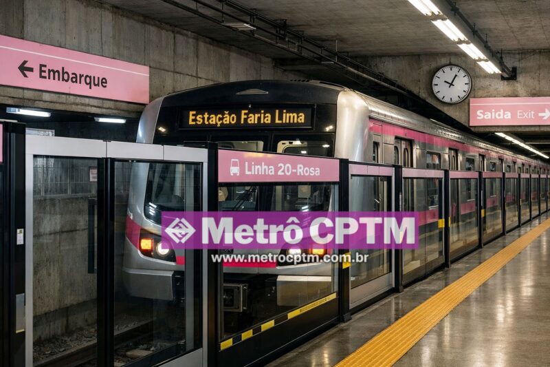 Saiba os nomes atualizados das futuras estações da Linha 20-Rosa ...