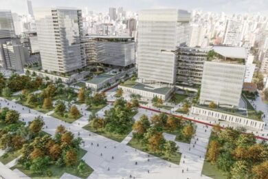 Projeção do novo Centro Administrativo do governo de SP