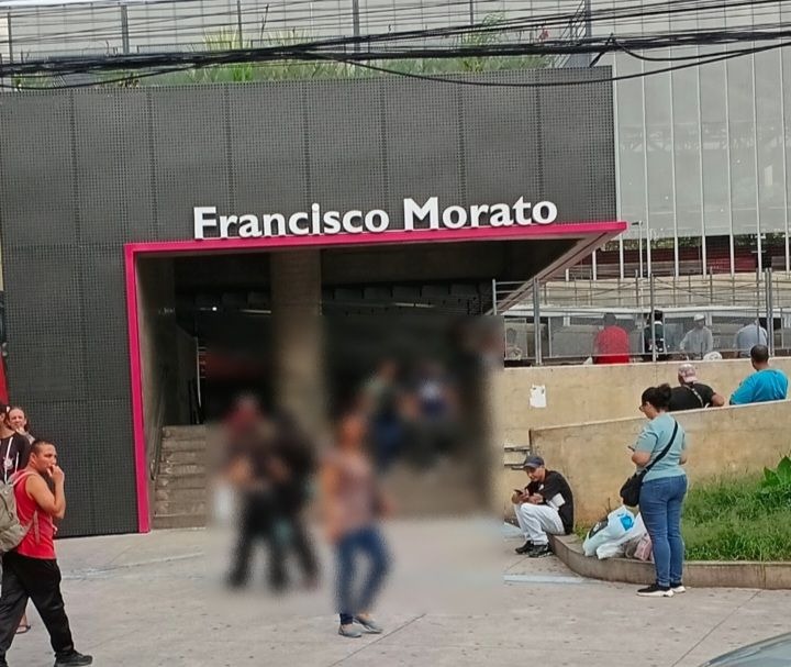 Imagem da nova fachada da estação de Francisco Morato