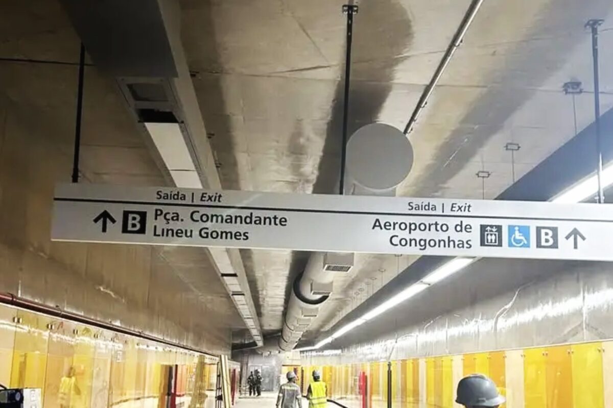 Túnel de ligação da Linha 17-Ouro com o Aeroporto de Congonhas
