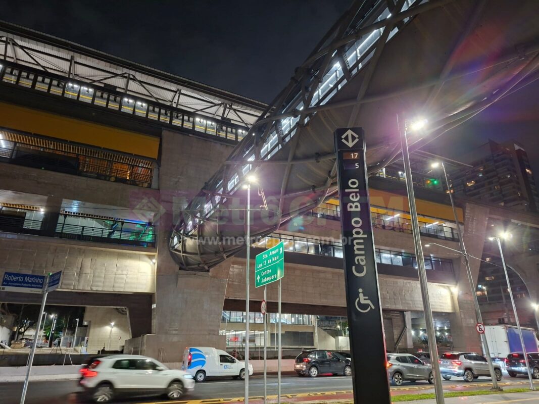 Imagem da estação Campo Belo da Linha 17-Ouro