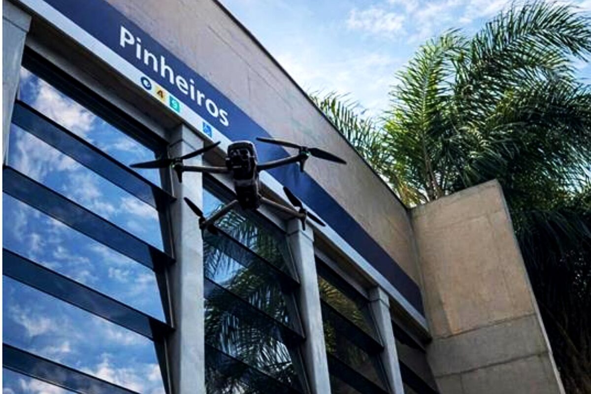 Drone usado pela ViaMobilidade