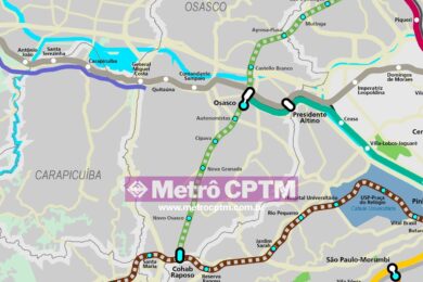 Mapa da Linha 23-Limão mostra possível trajeto dentro da cidade de Osasco