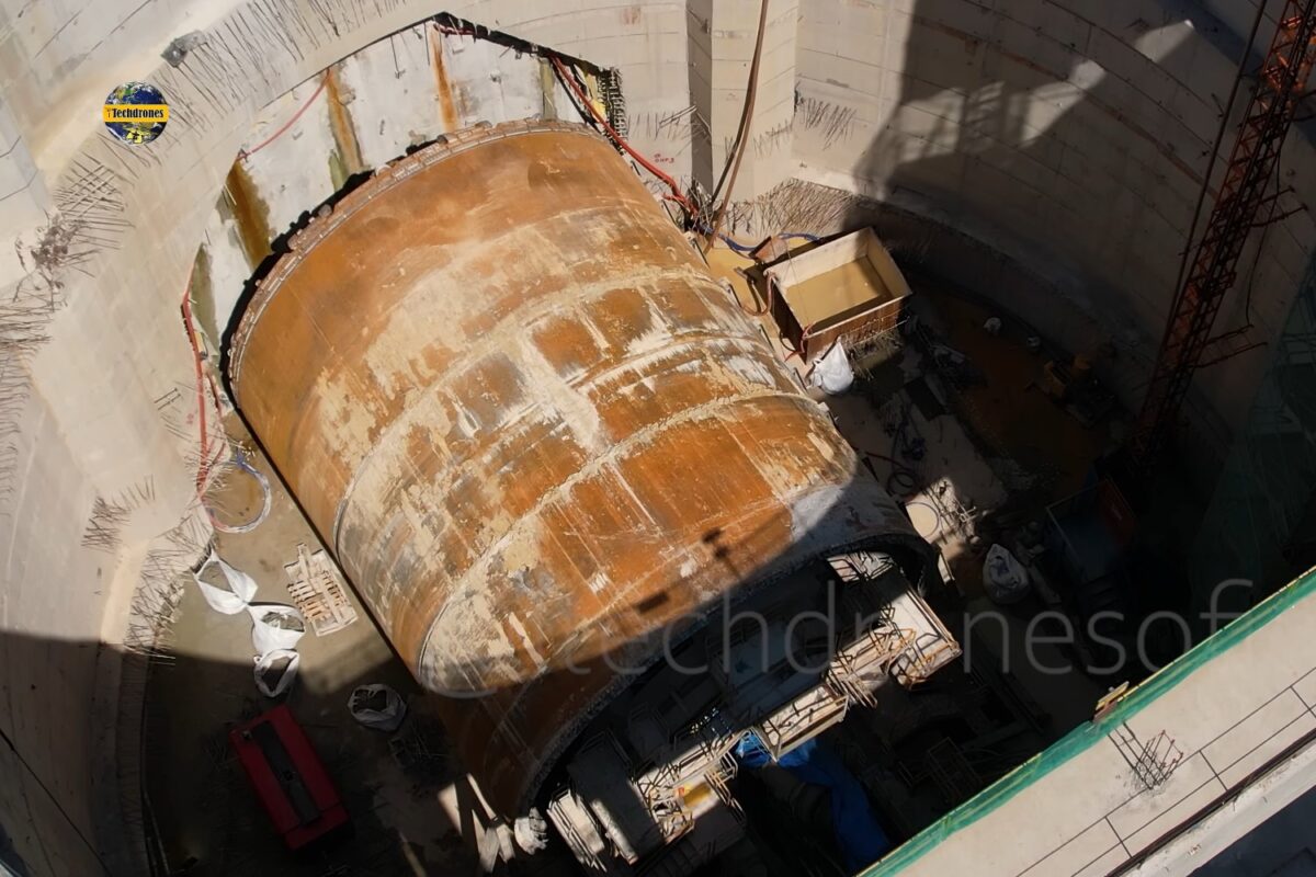 Tuneladora Cora Coralina já perto da posição de partida