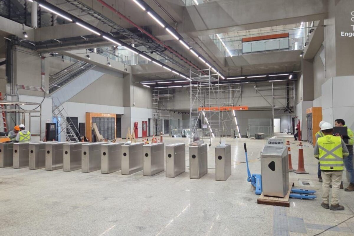 Bloqueios da estação Santa Marina da Linha 6-Laranja