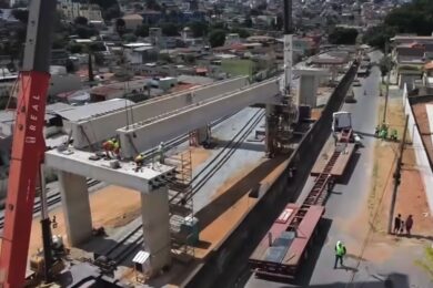 Transposição Ferrugem: via elevada é parte da Linha 2 do Metrô de Belo Horizonte