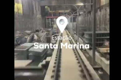 VSE Tietê, erroneamente identificado como estação Santa Marina