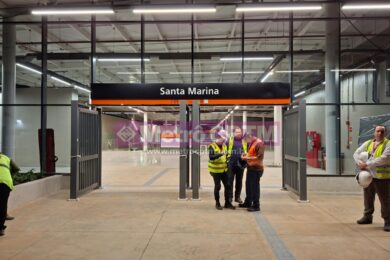 Acesso principal da estação Santa Marina da Linha 6-Laranja