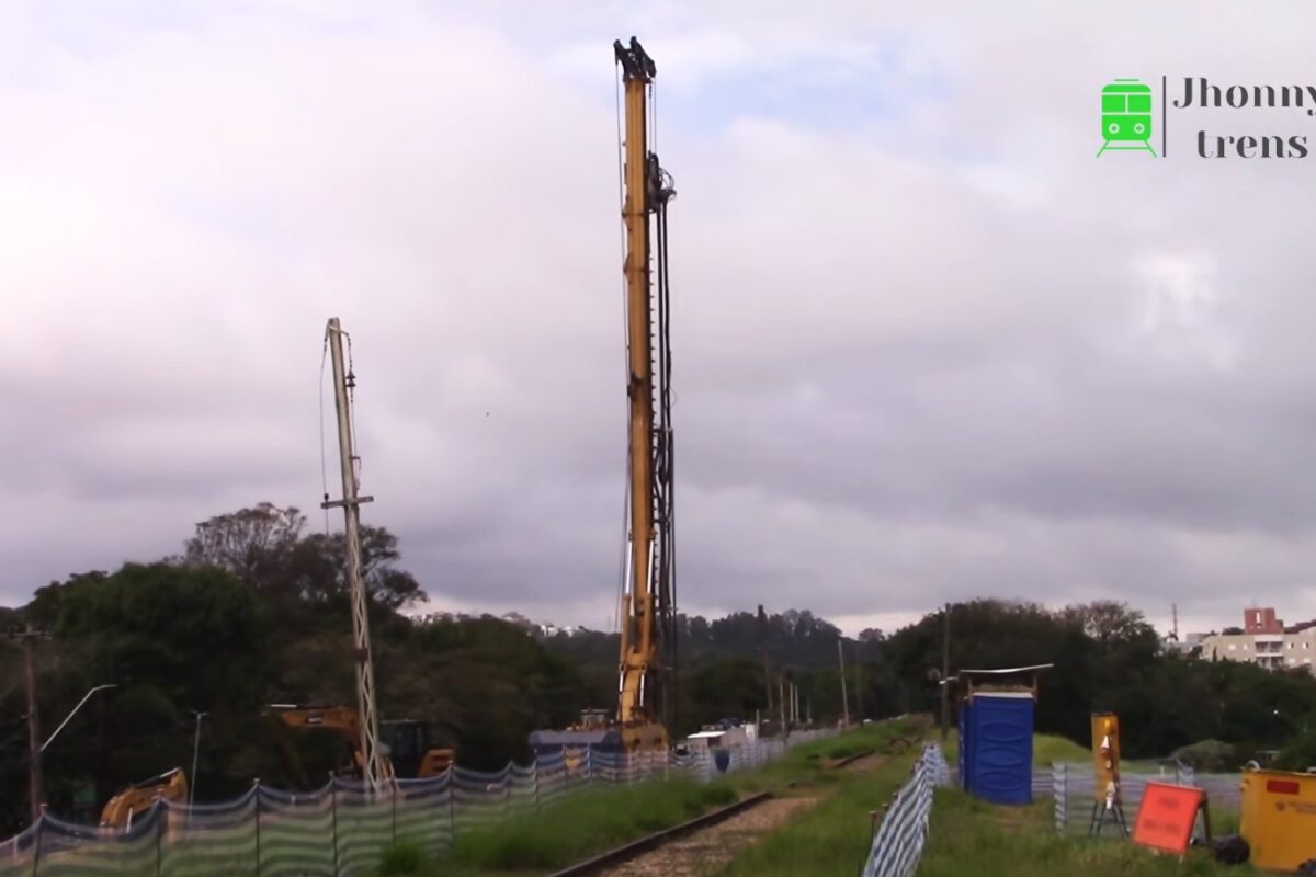 Fundações em Vinhedo para o Trem Intercidades