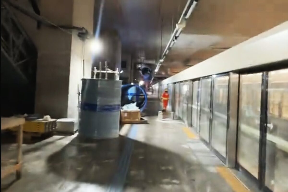 Plataforma da estação SESC-Pompeia
