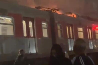 Trem da Linha 11 Coral é atingido por fogo nesta quinta, 23.
