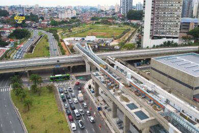 A extensão da Linha 17-Ouro até o Jabaquara partirá daqui