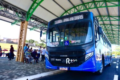 Ônibus do transporte público de Suzano, operado pela Radial Transportes